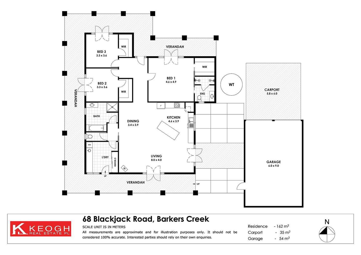 Floorplan of Homely lifestyle listing, 68 Blackjack Road, Harcourt VIC 3453