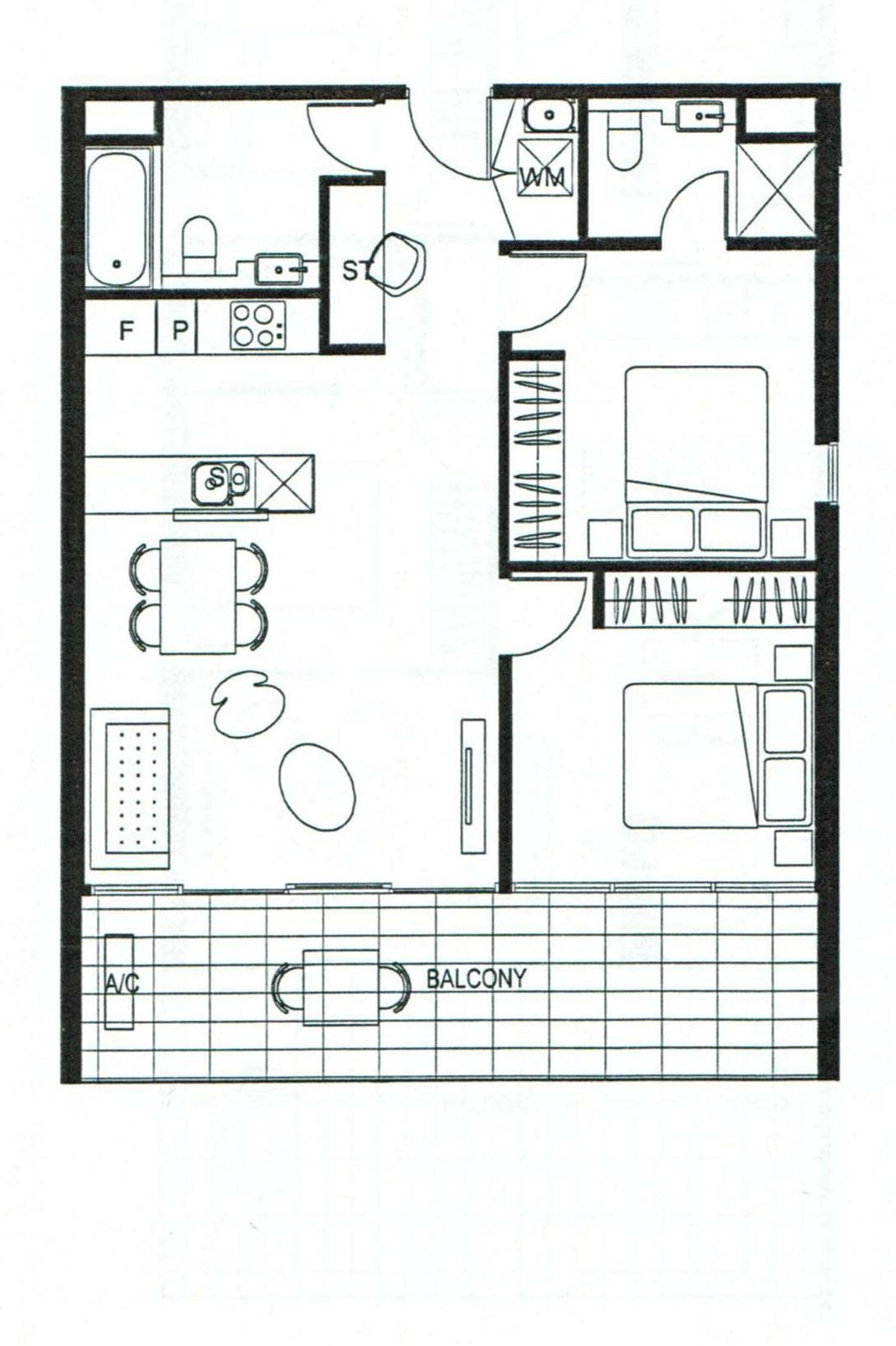Floorplan of Homely apartment listing, C611/15 Clifton Street, Prahran VIC 3181