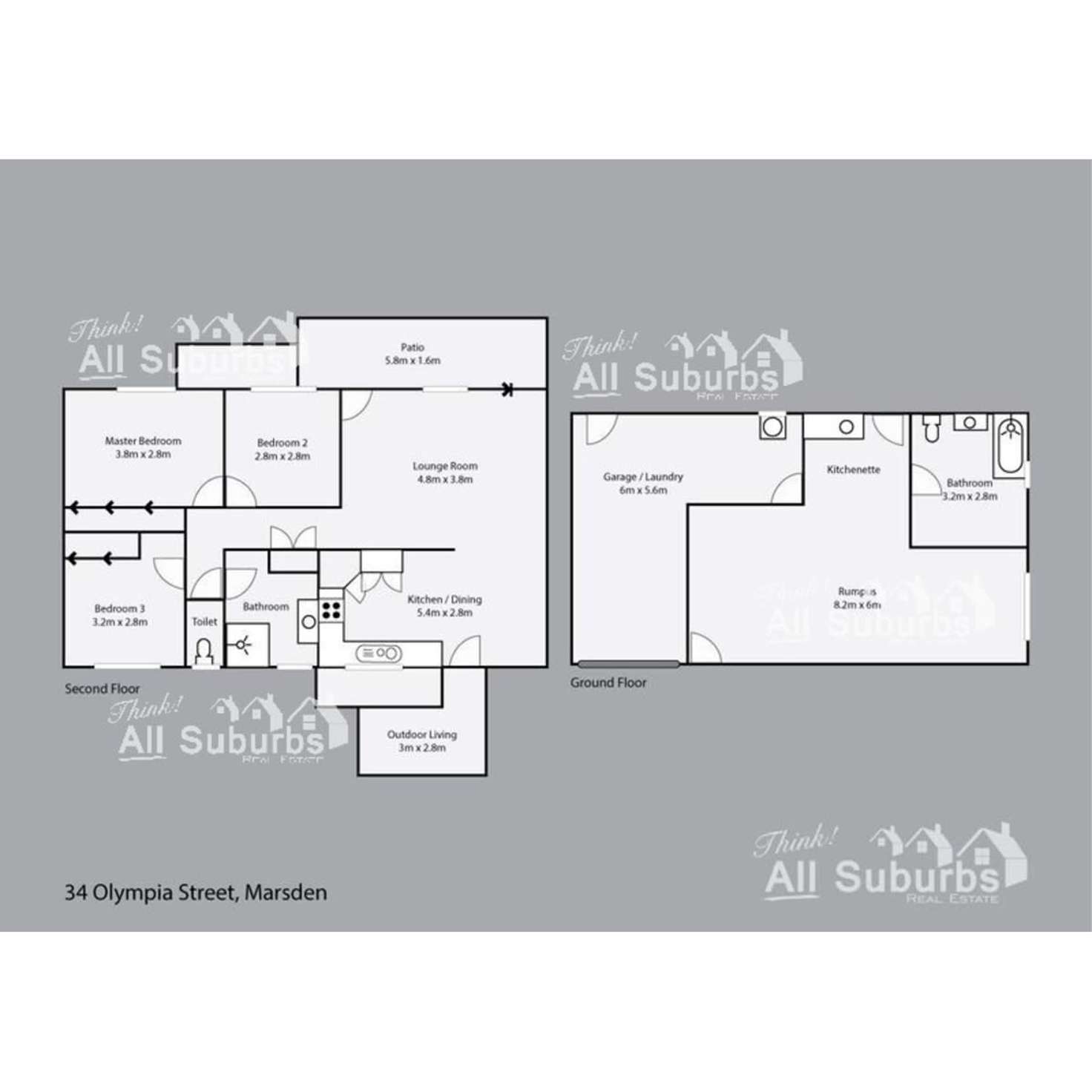 Floorplan of Homely house listing, 34 Olympia Street, Marsden QLD 4132