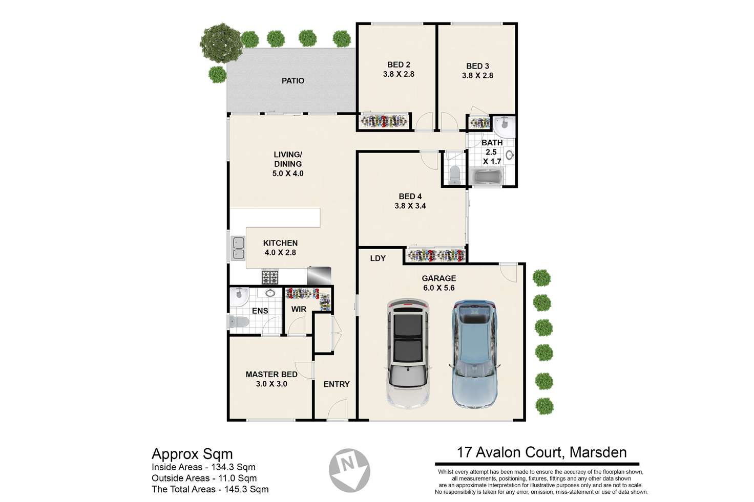 Floorplan of Homely house listing, 17 Avalon Court, Marsden QLD 4132