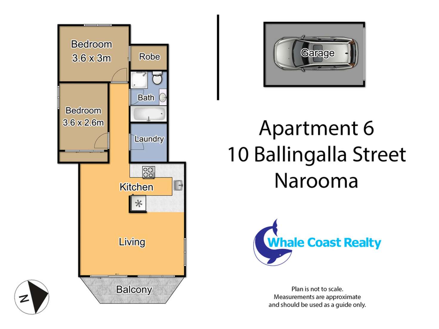 Floorplan of Homely apartment listing, 6/10 Ballingalla Street, Narooma NSW 2546