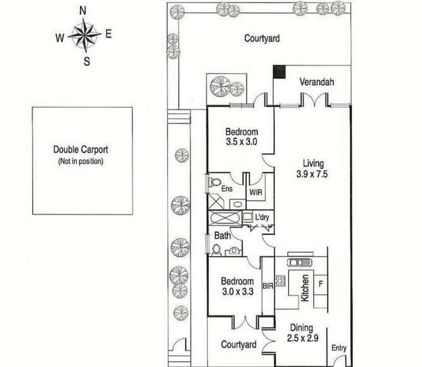 Floorplan of Homely apartment listing, 3/847 Burwood Road, Hawthorn East VIC 3123