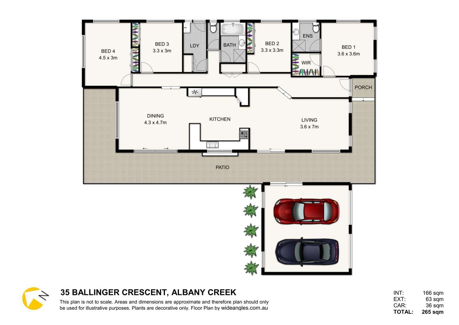 Floorplan of Homely house listing, 35 Ballinger Crescent, Albany Creek QLD 4035