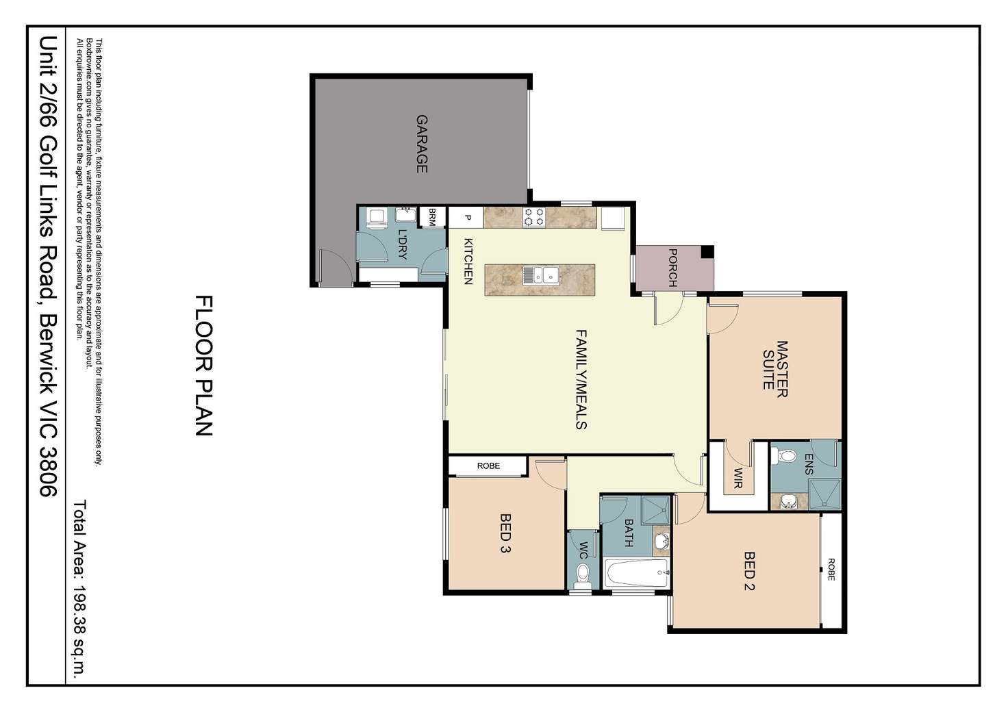 Floorplan of Homely unit listing, 2/66 Golf Links Road, Berwick VIC 3806