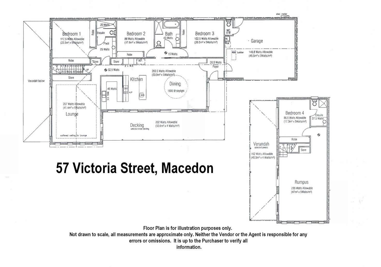 Floorplan of Homely house listing, 57 Victoria Street, Macedon VIC 3440