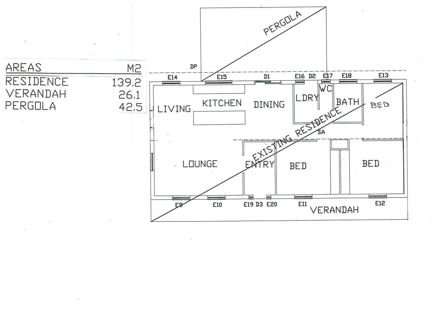Floorplan of Homely acreageSemiRural listing, Lot 1 Cnr Bay Road & Harley Street, Allendale East SA 5291