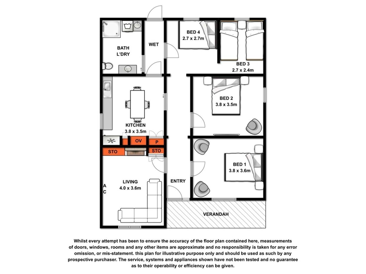 Floorplan of Homely house listing, 54 Milton Street, Hamilton VIC 3300