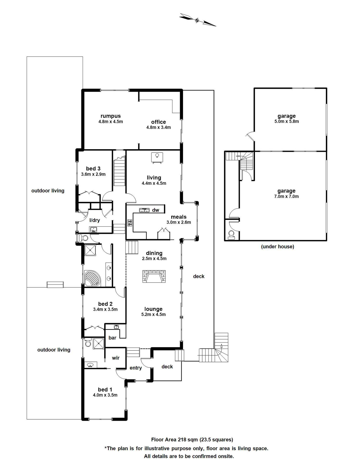 Floorplan of Homely house listing, 1 Fraser Avenue, Beaconsfield Upper VIC 3808