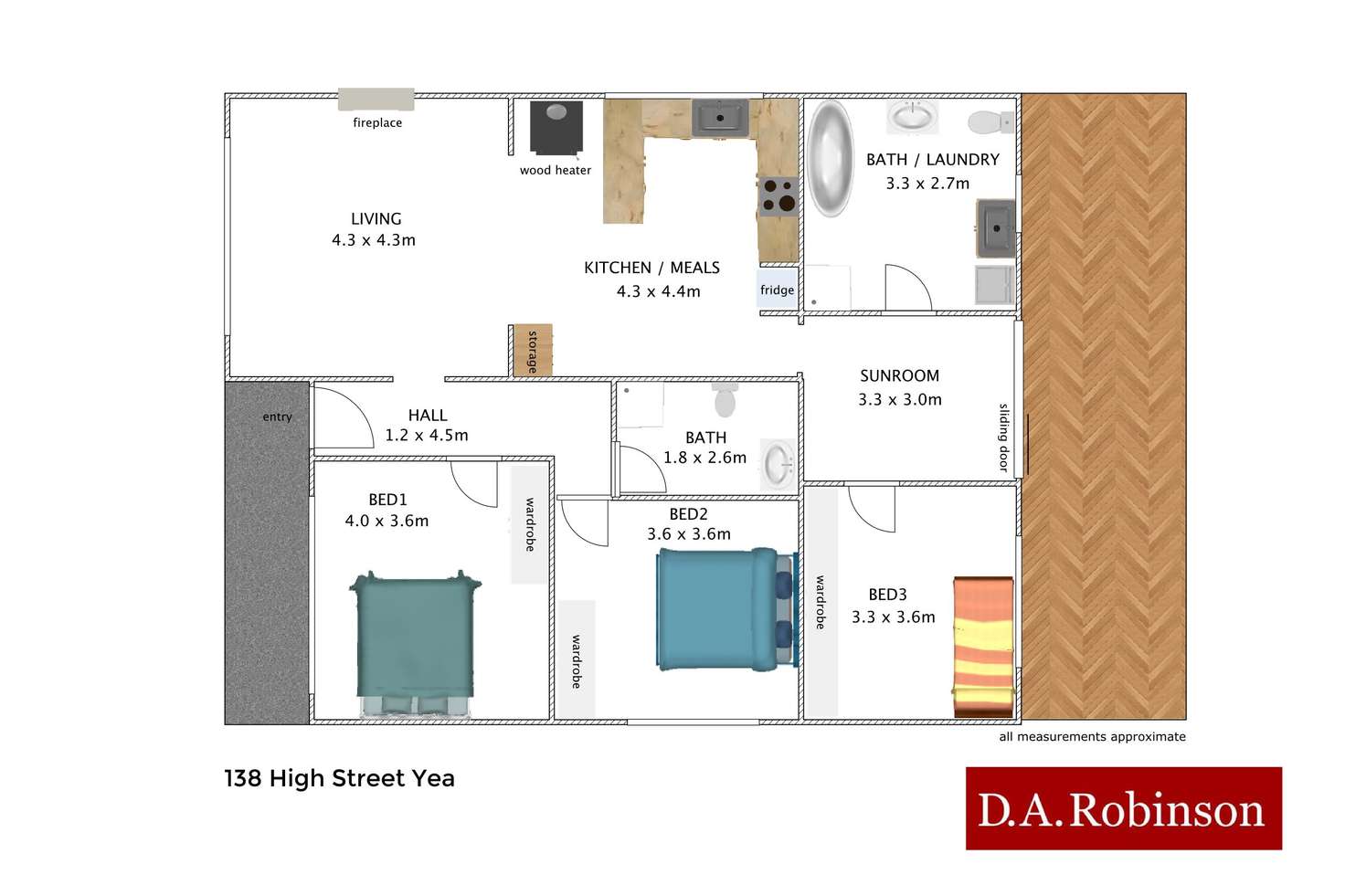 Floorplan of Homely house listing, 138 High Street, Yea VIC 3717
