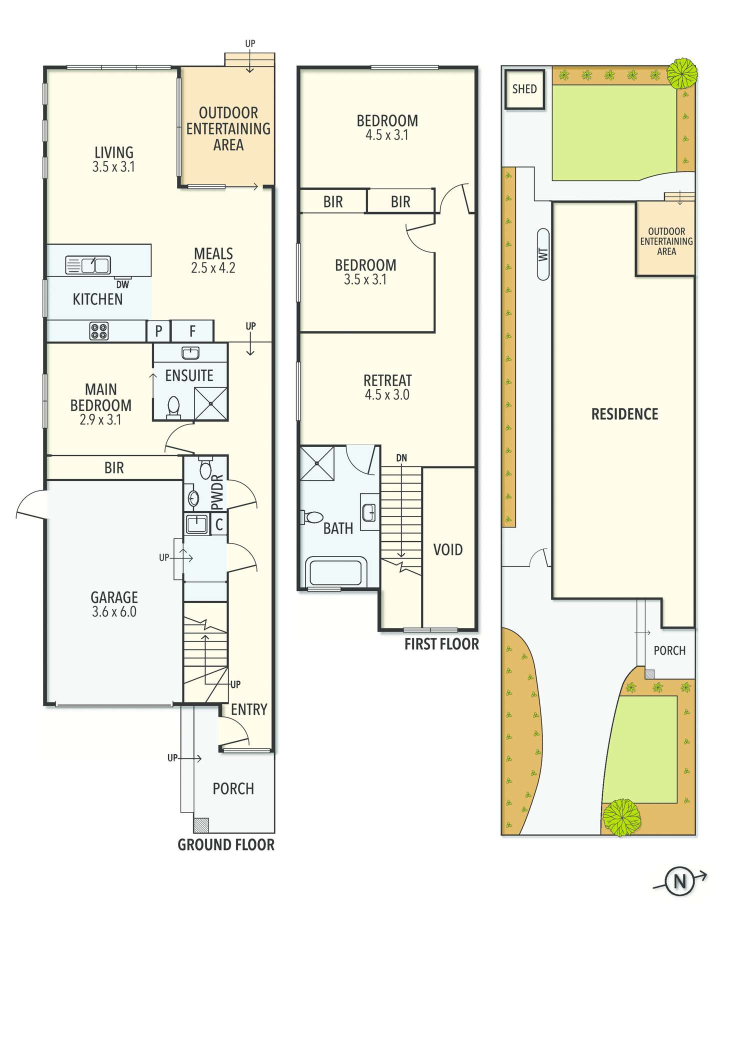 Floorplan of Homely townhouse listing, 14A Gunyah Road, Blackburn North VIC 3130