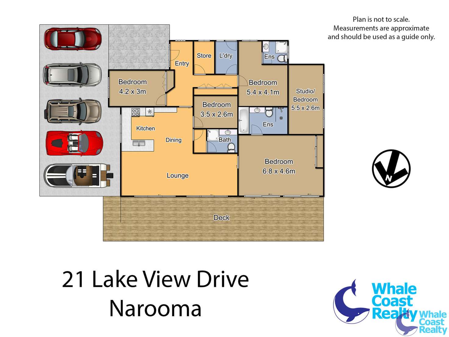 Floorplan of Homely house listing, 21 Lake View Drive, Narooma NSW 2546