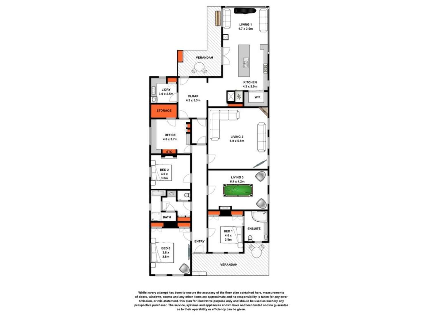 Floorplan of Homely house listing, 11 Alexandra Parade, Hamilton VIC 3300