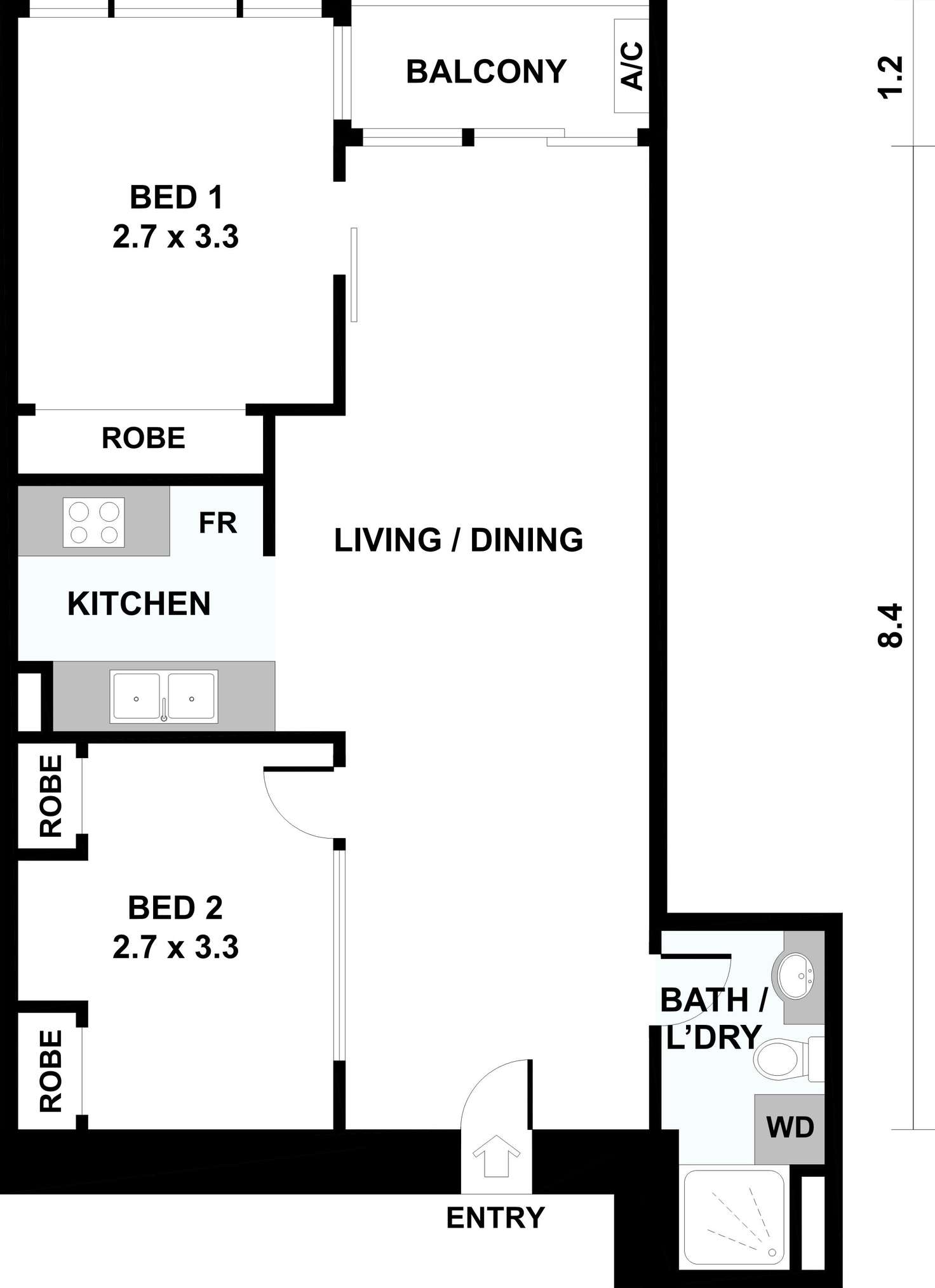 Floorplan of Homely apartment listing, 1904/151 City Road, Southbank VIC 3006