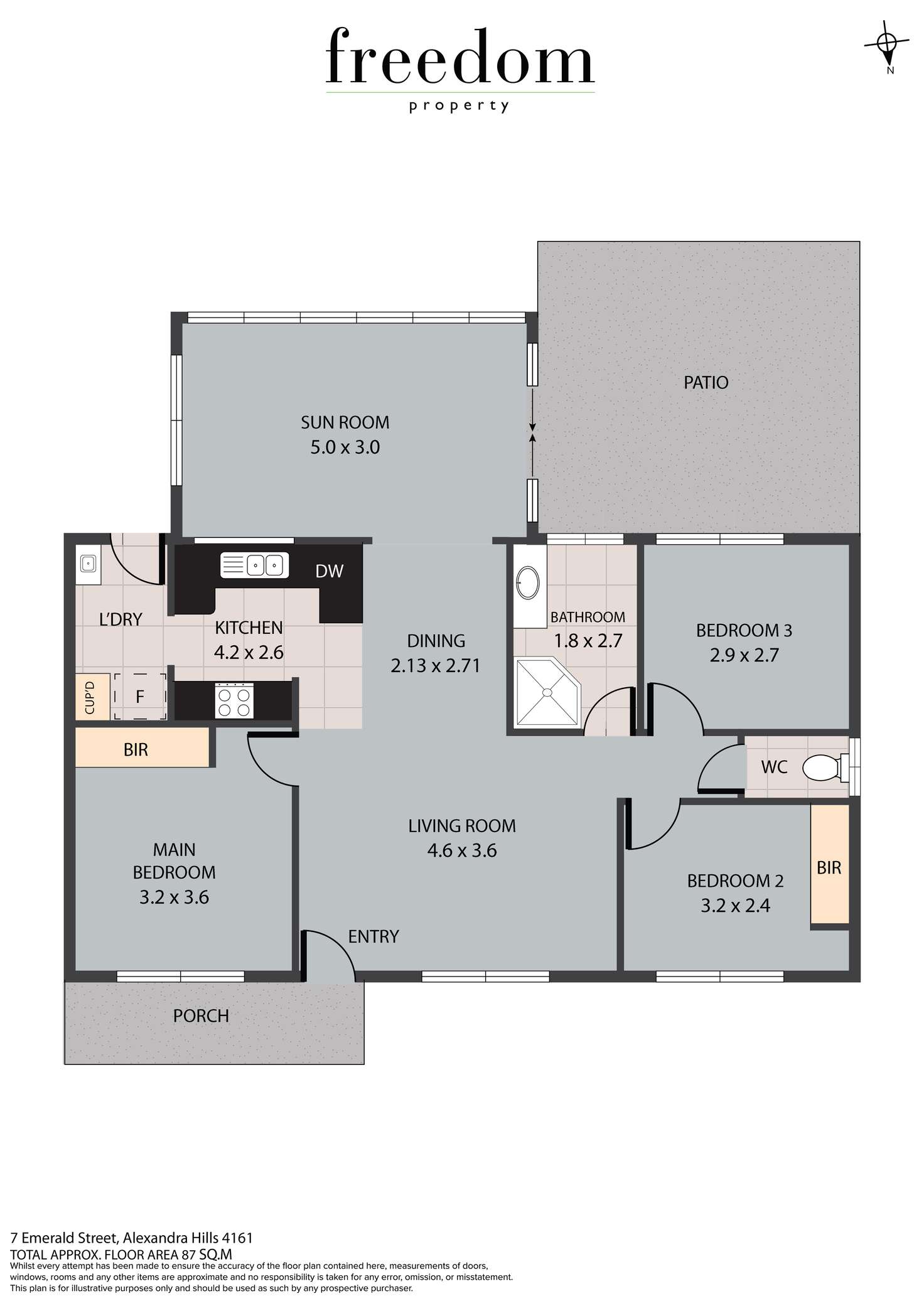 Floorplan of Homely house listing, 7 Emerald Street, Alexandra Hills QLD 4161