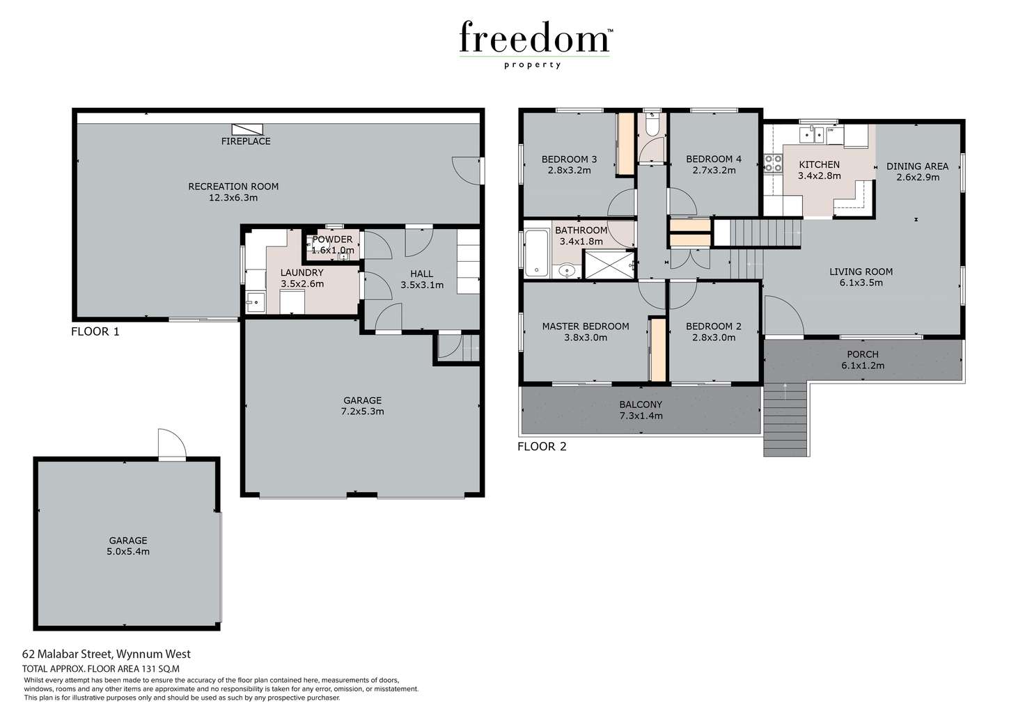 Floorplan of Homely house listing, 62 Malabar Street, Wynnum West QLD 4178