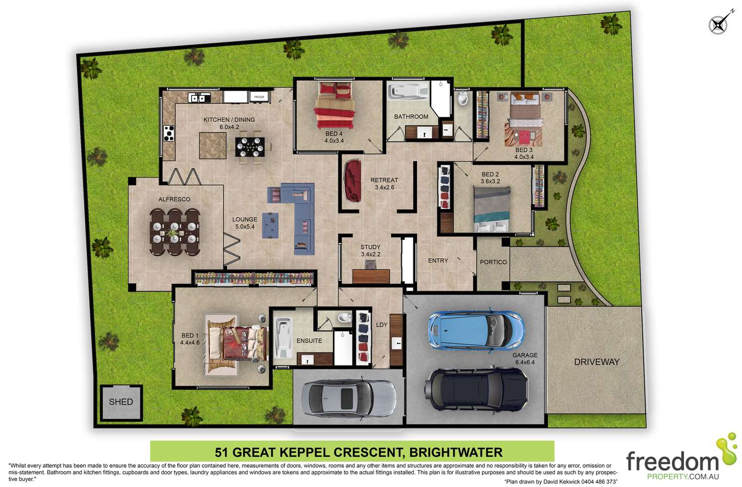 Floorplan of Homely house listing, 51 Great Keppel Crescent, Mountain Creek QLD 4557