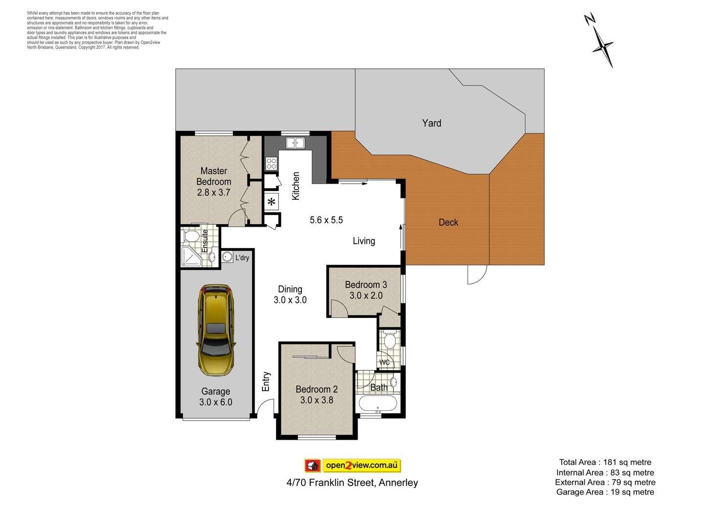 Floorplan of Homely townhouse listing, 4/70 Franklin Street, Annerley QLD 4103