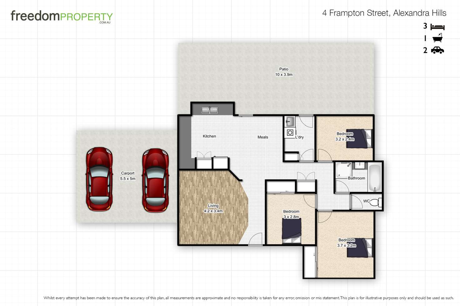 Floorplan of Homely house listing, 4 Frampton Street, Alexandra Hills QLD 4161