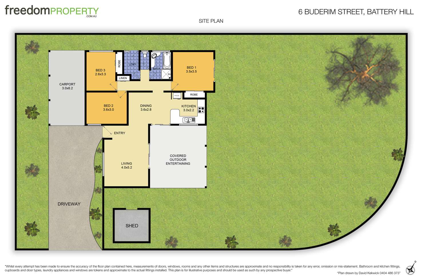 Floorplan of Homely house listing, 6 Buderim Street, Battery Hill QLD 4551