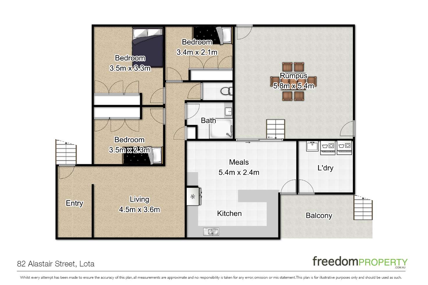 Floorplan of Homely house listing, 82 Alastair Street, Lota QLD 4179