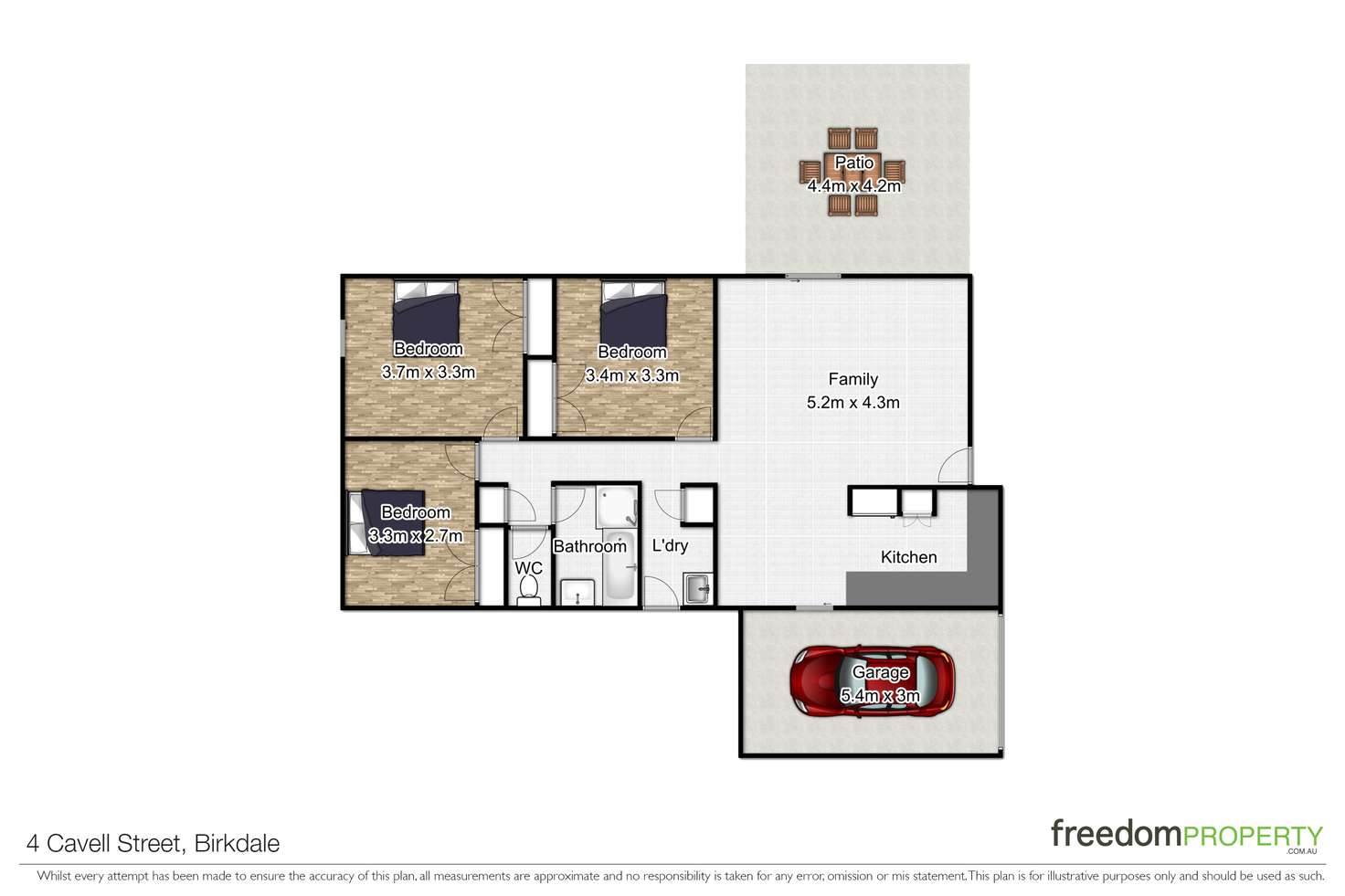 Floorplan of Homely house listing, 4 Cavell Street, Birkdale QLD 4159