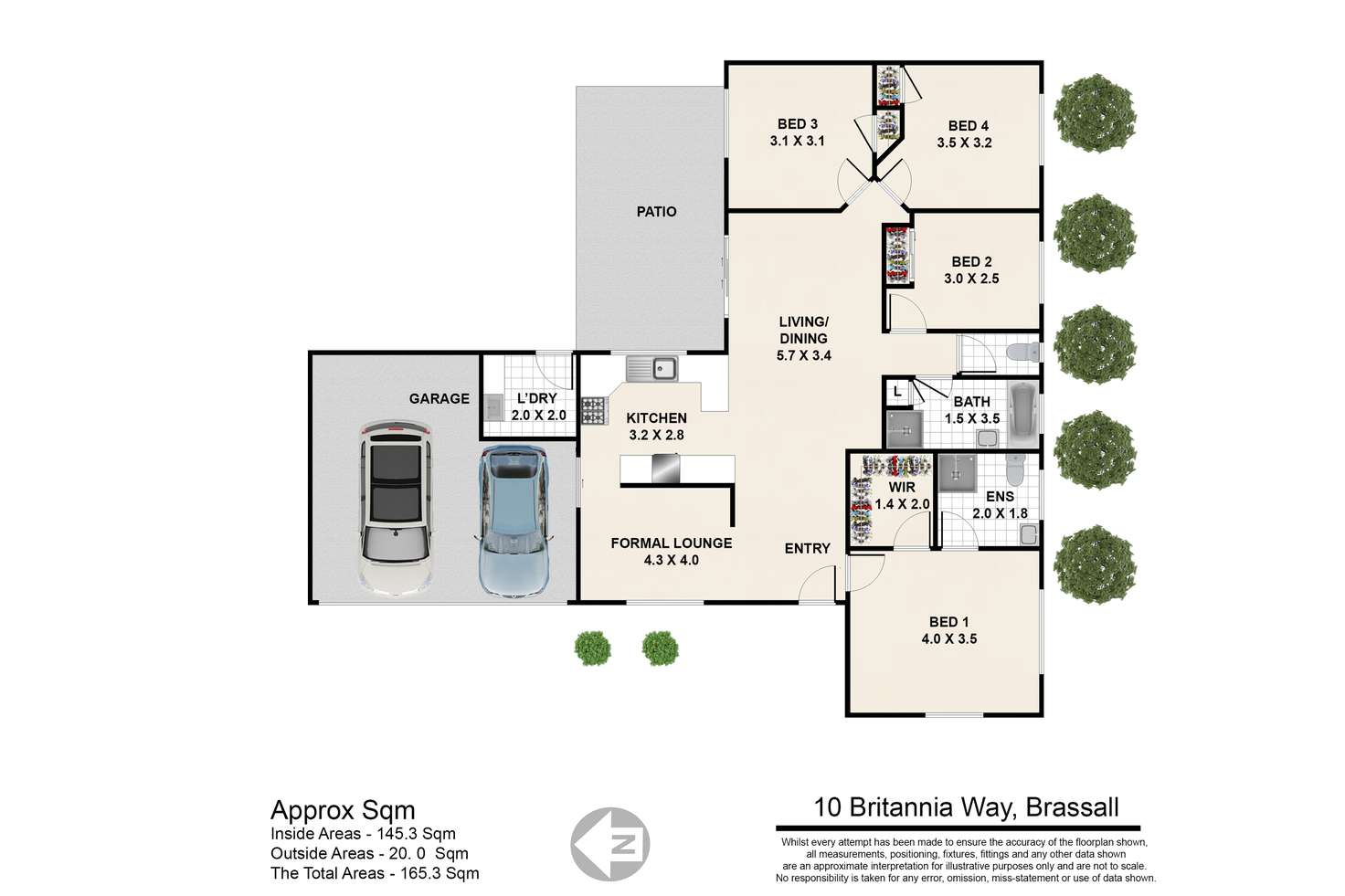 Floorplan of Homely house listing, 10 BRITANNIA Way, Brassall QLD 4305