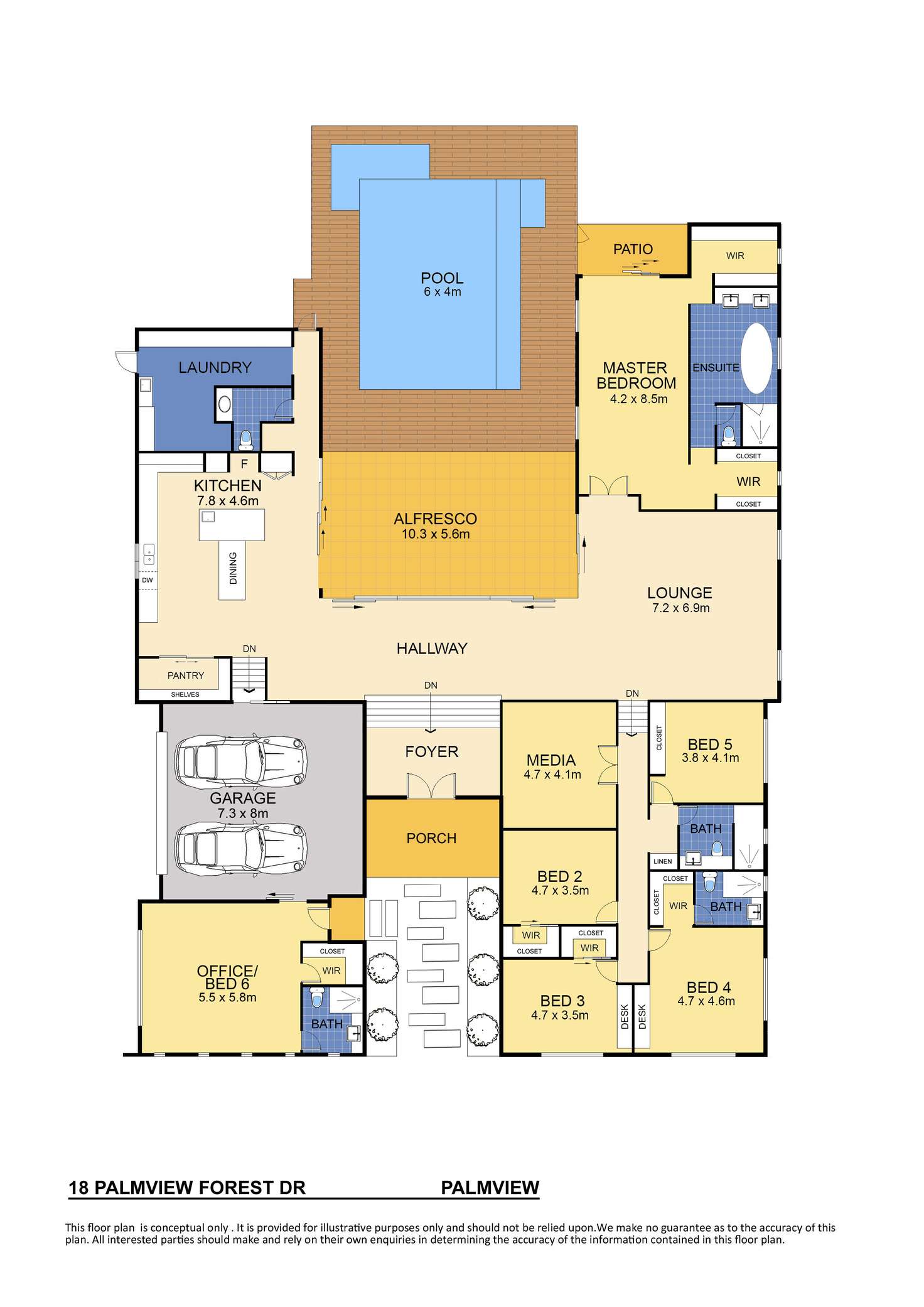 Floorplan of Homely house listing, 18 Palmview Forest Drive, Palmview QLD 4553