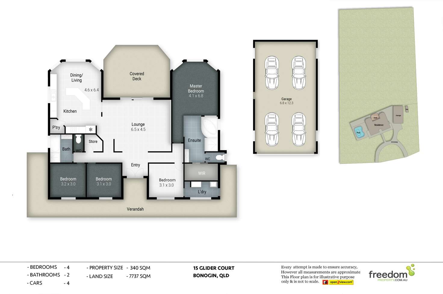 Floorplan of Homely acreageSemiRural listing, 15 Glider Court, Bonogin QLD 4213