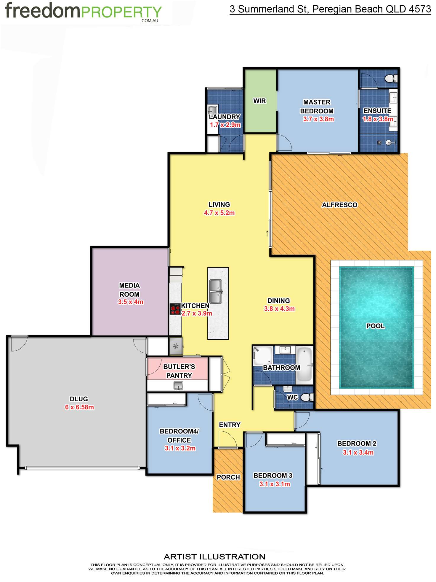 Floorplan of Homely house listing, 3 Summerland Street, Peregian Beach QLD 4573
