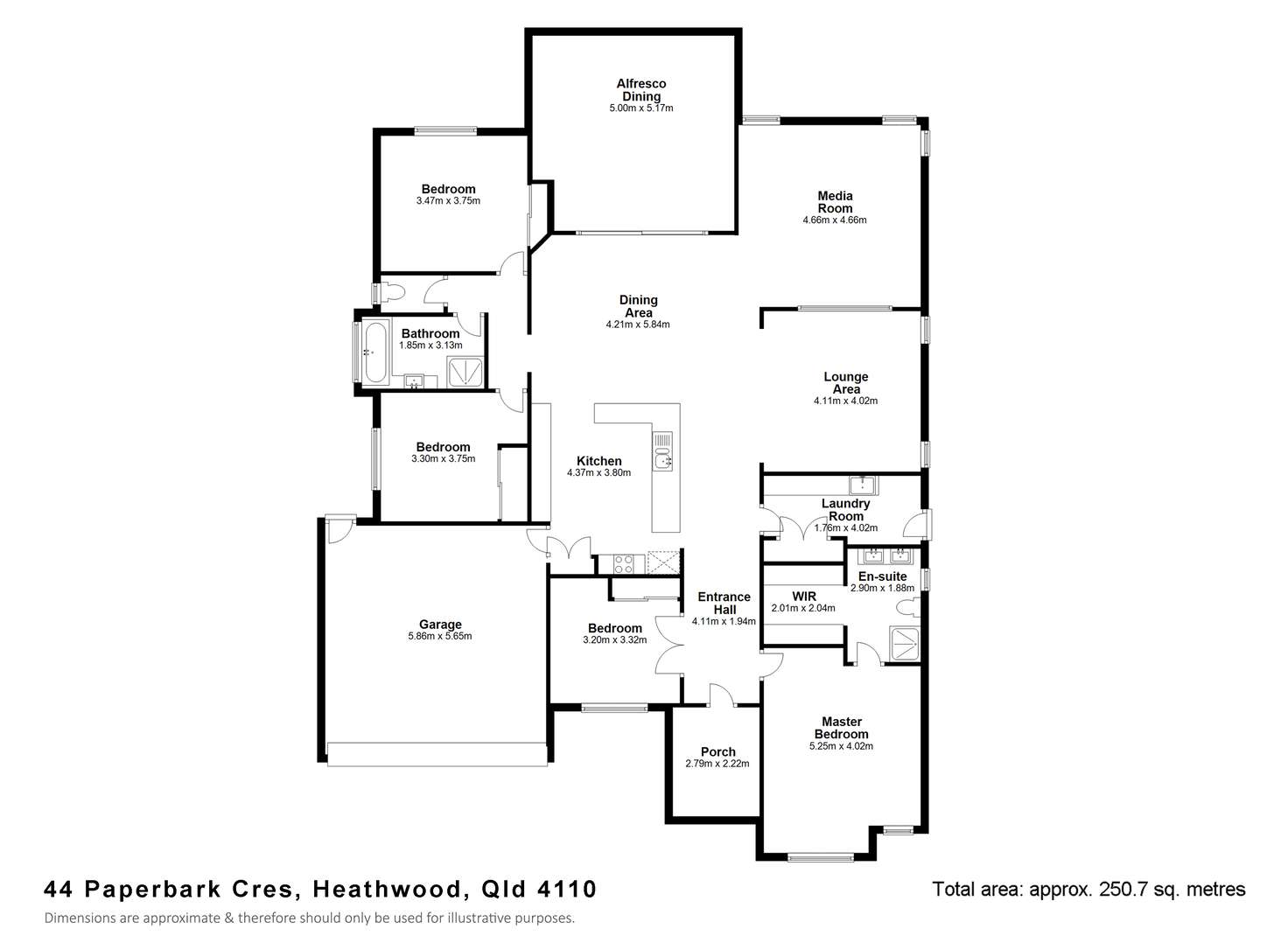 Floorplan of Homely house listing, 44 Paperbark Crescent, Heathwood QLD 4110