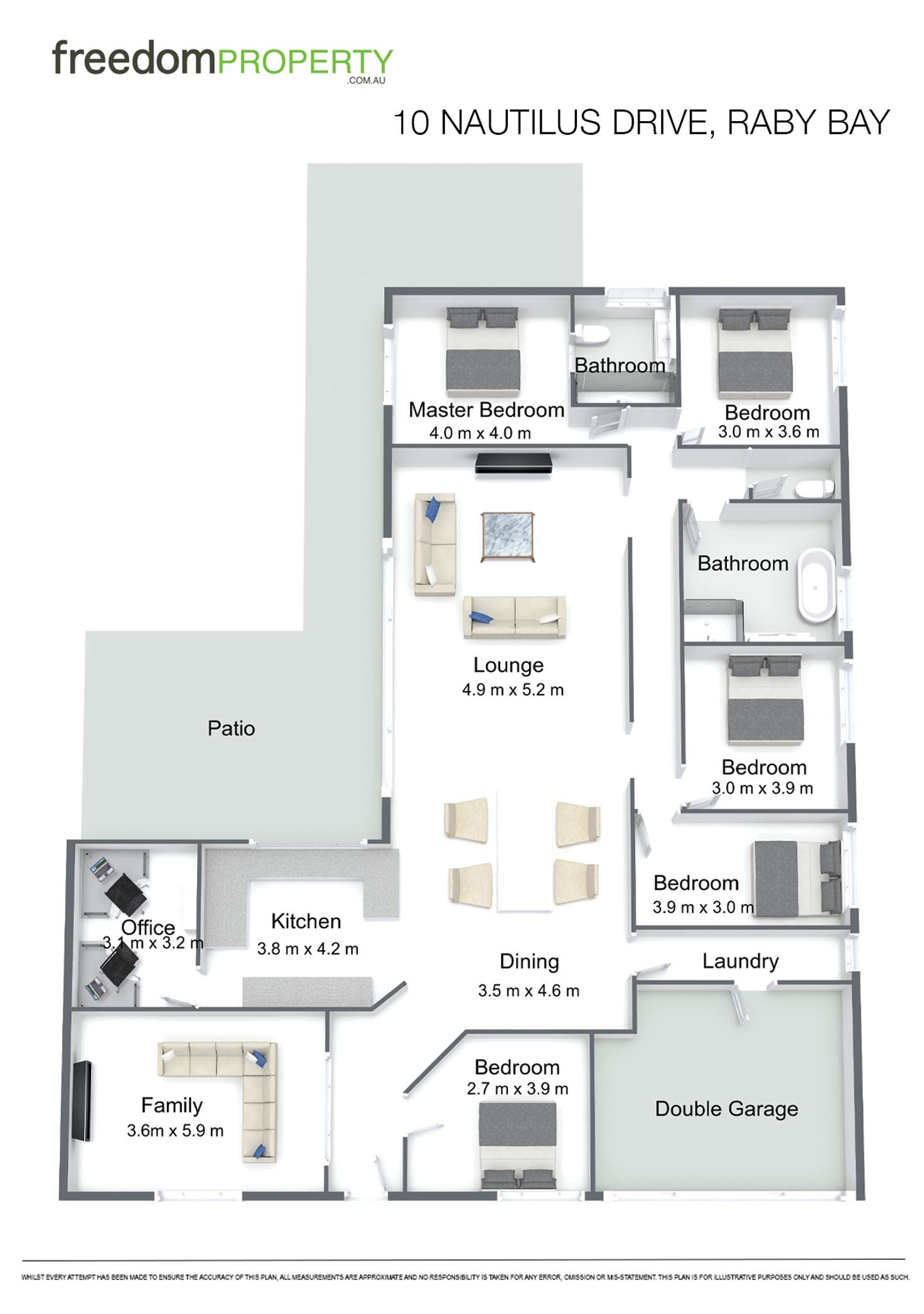 Floorplan of Homely house listing, 10 Nautilus Drive, Raby Bay QLD 4163