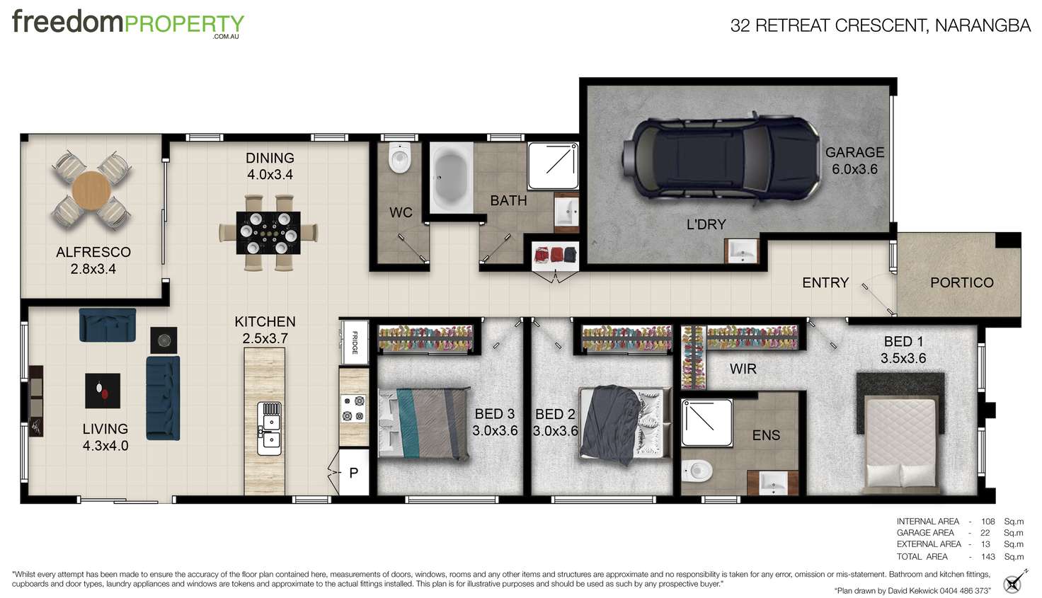 Floorplan of Homely house listing, 32 Retreat Crescent, Narangba QLD 4504
