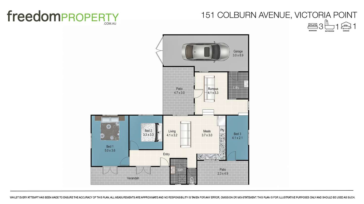 Floorplan of Homely house listing, 151 Colburn Avenue, Victoria Point QLD 4165