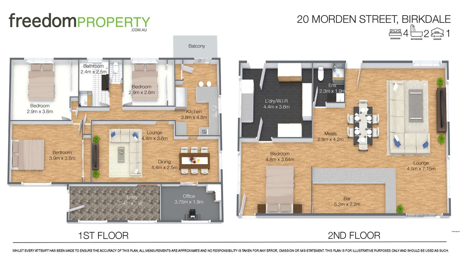 Floorplan of Homely house listing, 20 Morden Street, Birkdale QLD 4159