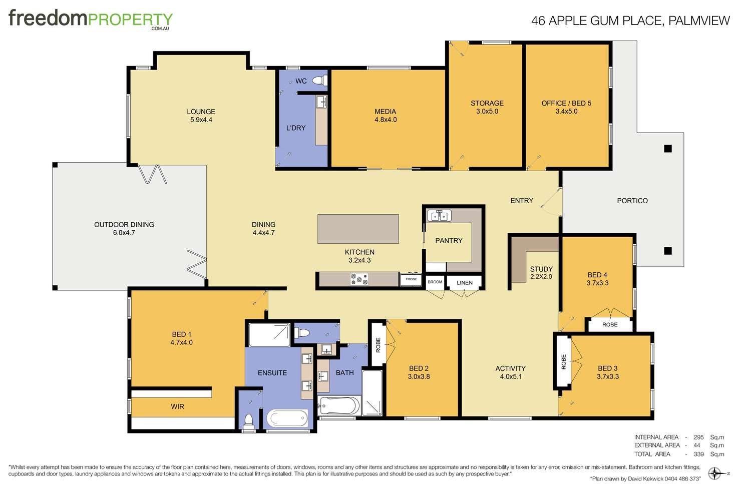 Floorplan of Homely house listing, 46 Apple Gum Place, Palmview QLD 4553