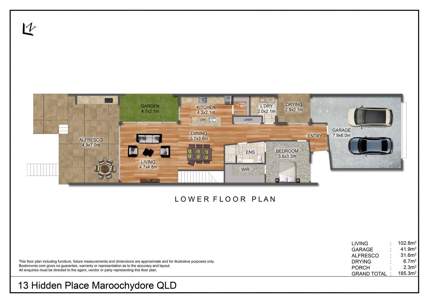 Floorplan of Homely house listing, 13 Hidden Place, Maroochydore QLD 4558