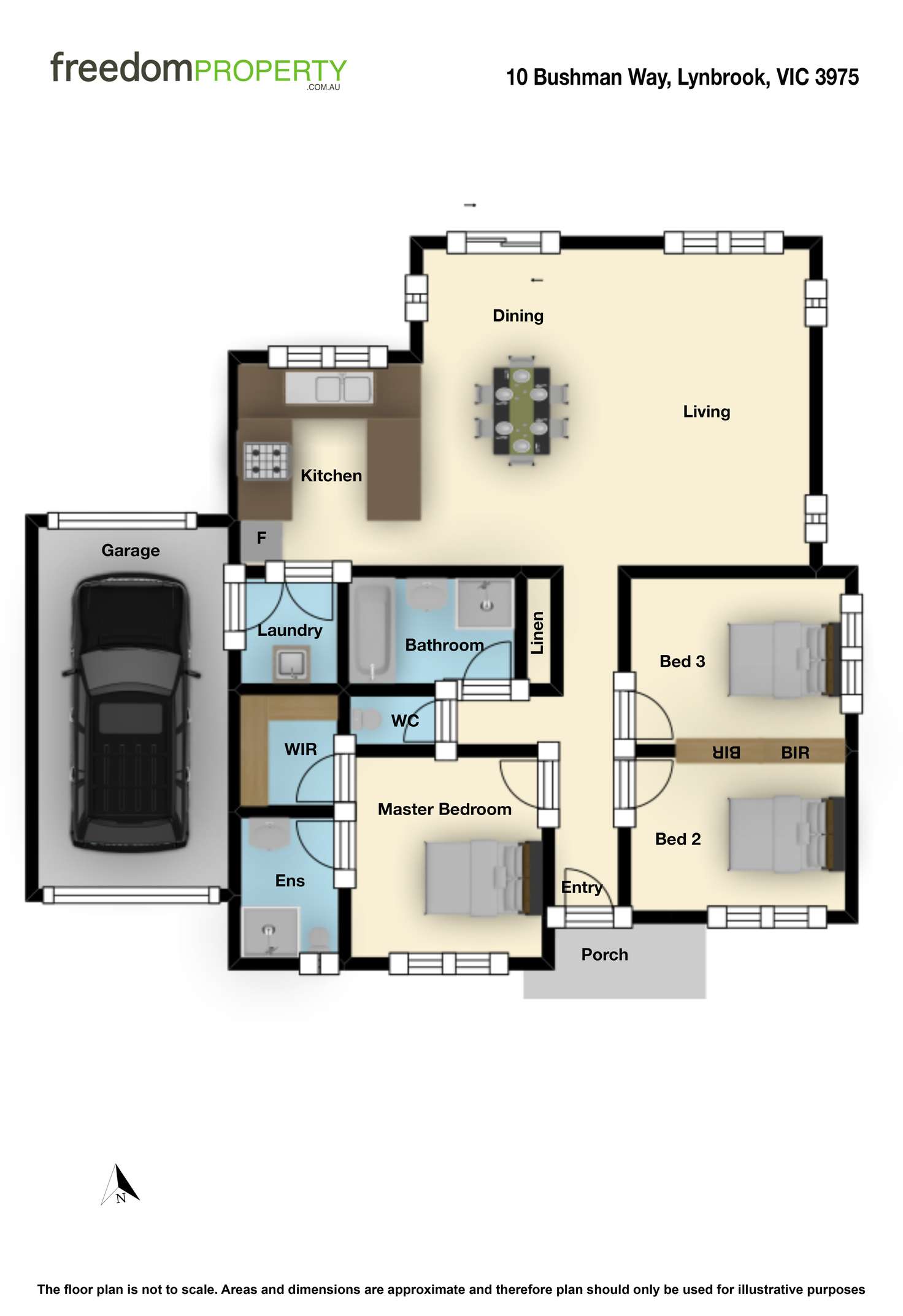 Floorplan of Homely house listing, 10 Bushman Way, Lynbrook VIC 3975