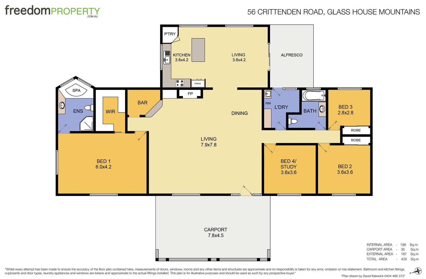 Floorplan of Homely house listing, 56 Crittenden Road, Glass House Mountains QLD 4518