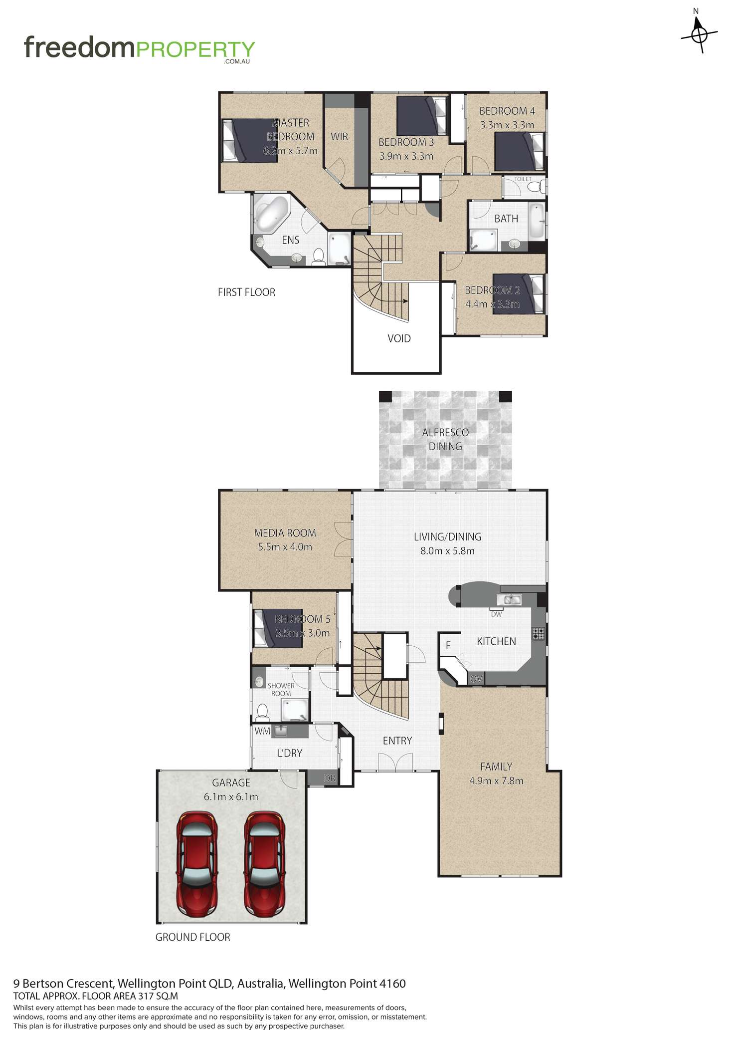 Floorplan of Homely house listing, 9 Bertson Crescent, Wellington Point QLD 4160