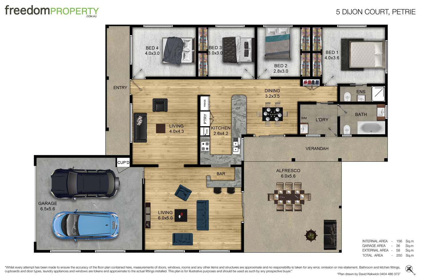 Floorplan of Homely house listing, 5 Dijon Court, Petrie QLD 4502
