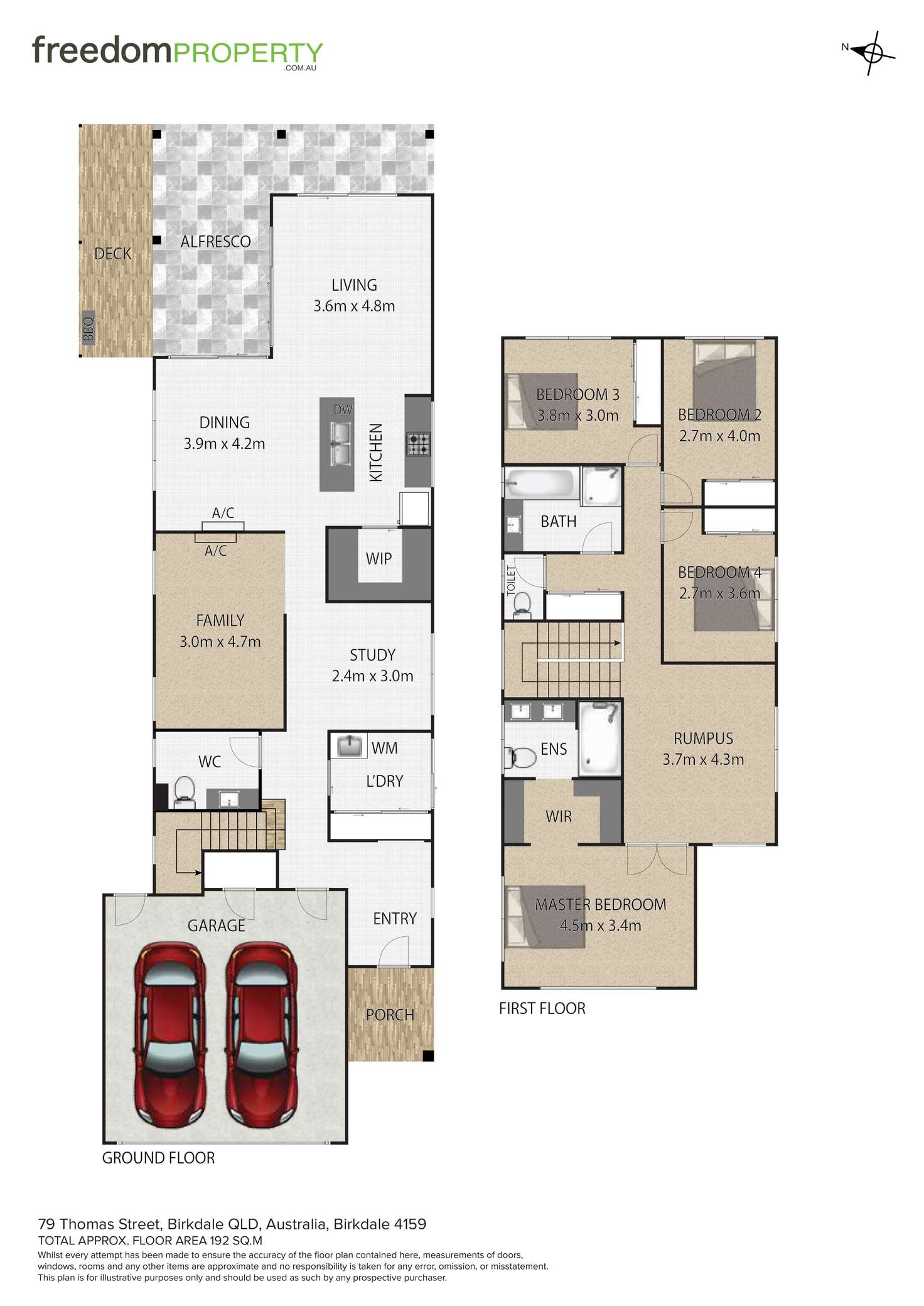 Floorplan of Homely house listing, 79 Thomas Street, Birkdale QLD 4159