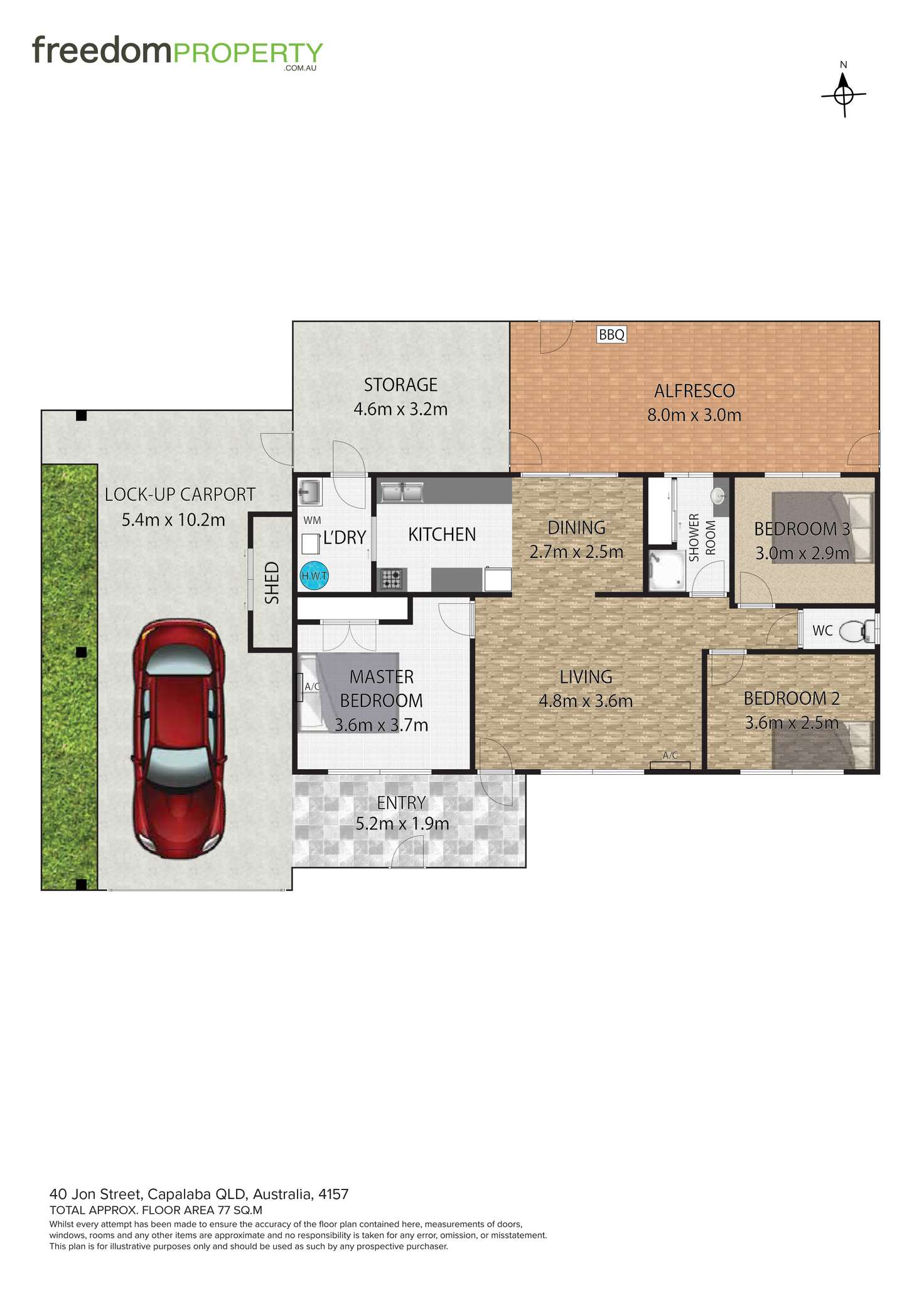 Floorplan of Homely house listing, 40 Jon Street, Capalaba QLD 4157