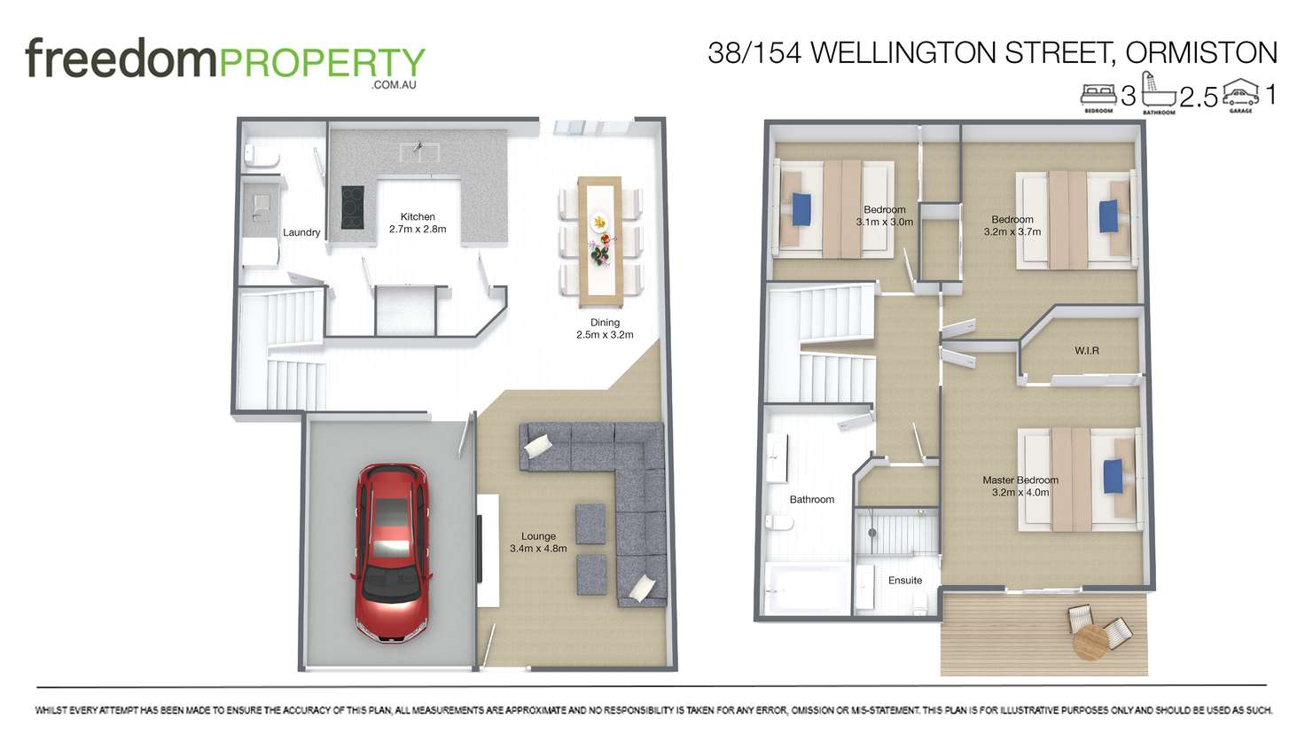 Floorplan of Homely townhouse listing, 38/55 Beckwith Street, Ormiston QLD 4160