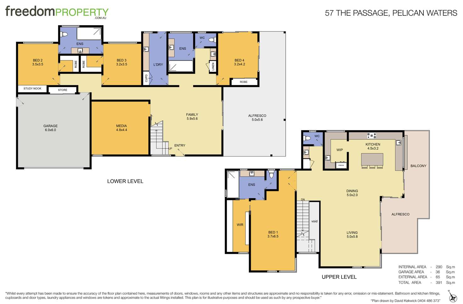 Floorplan of Homely house listing, 57 The Passage, Pelican Waters QLD 4551