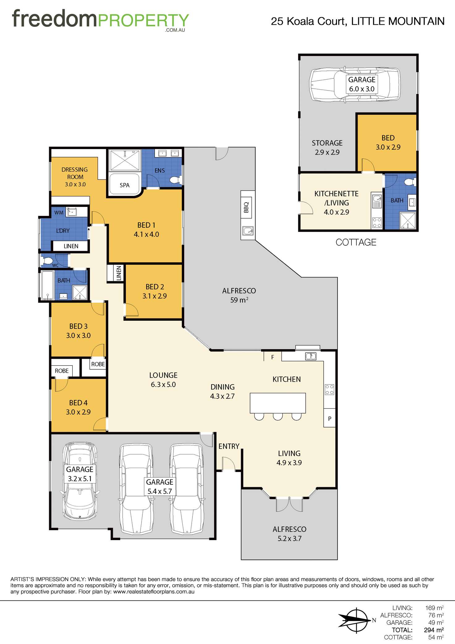 Floorplan of Homely house listing, 25 Koala Court, Little Mountain QLD 4551