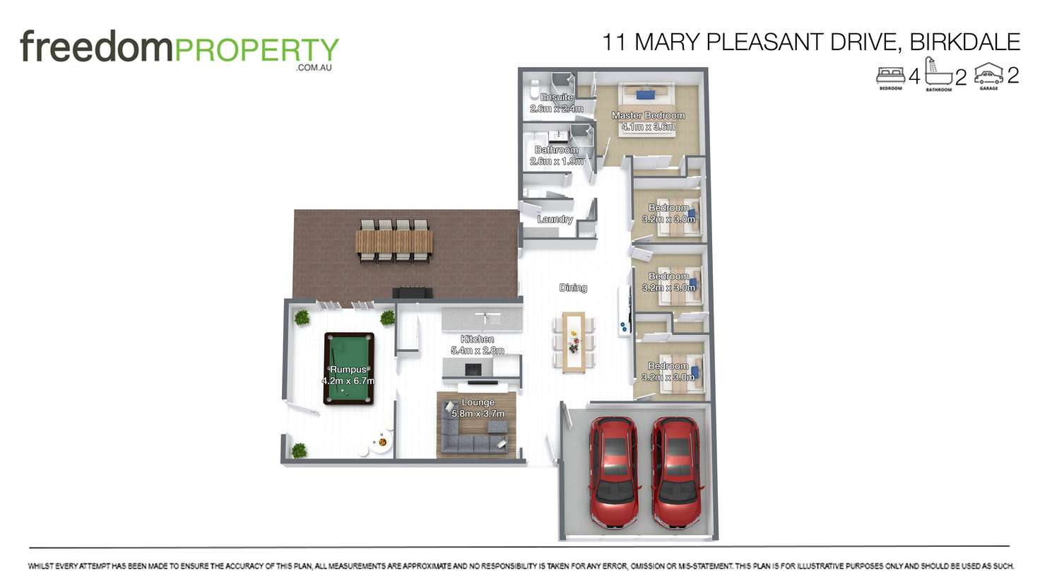 Floorplan of Homely house listing, 11 Mary Pleasant Drive, Birkdale QLD 4159