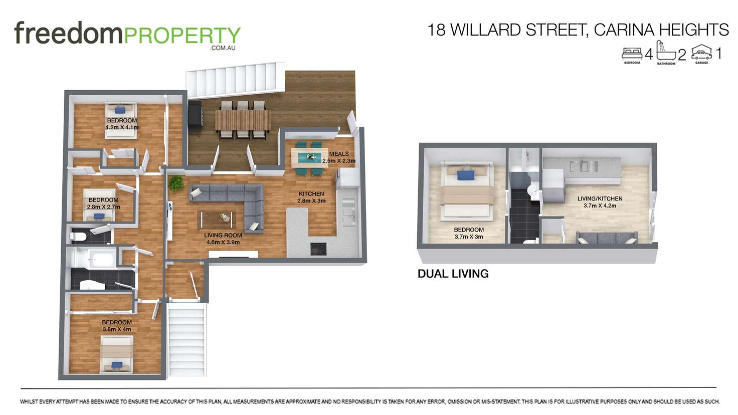 Floorplan of Homely house listing, 18 Willard Street, Carina Heights QLD 4152