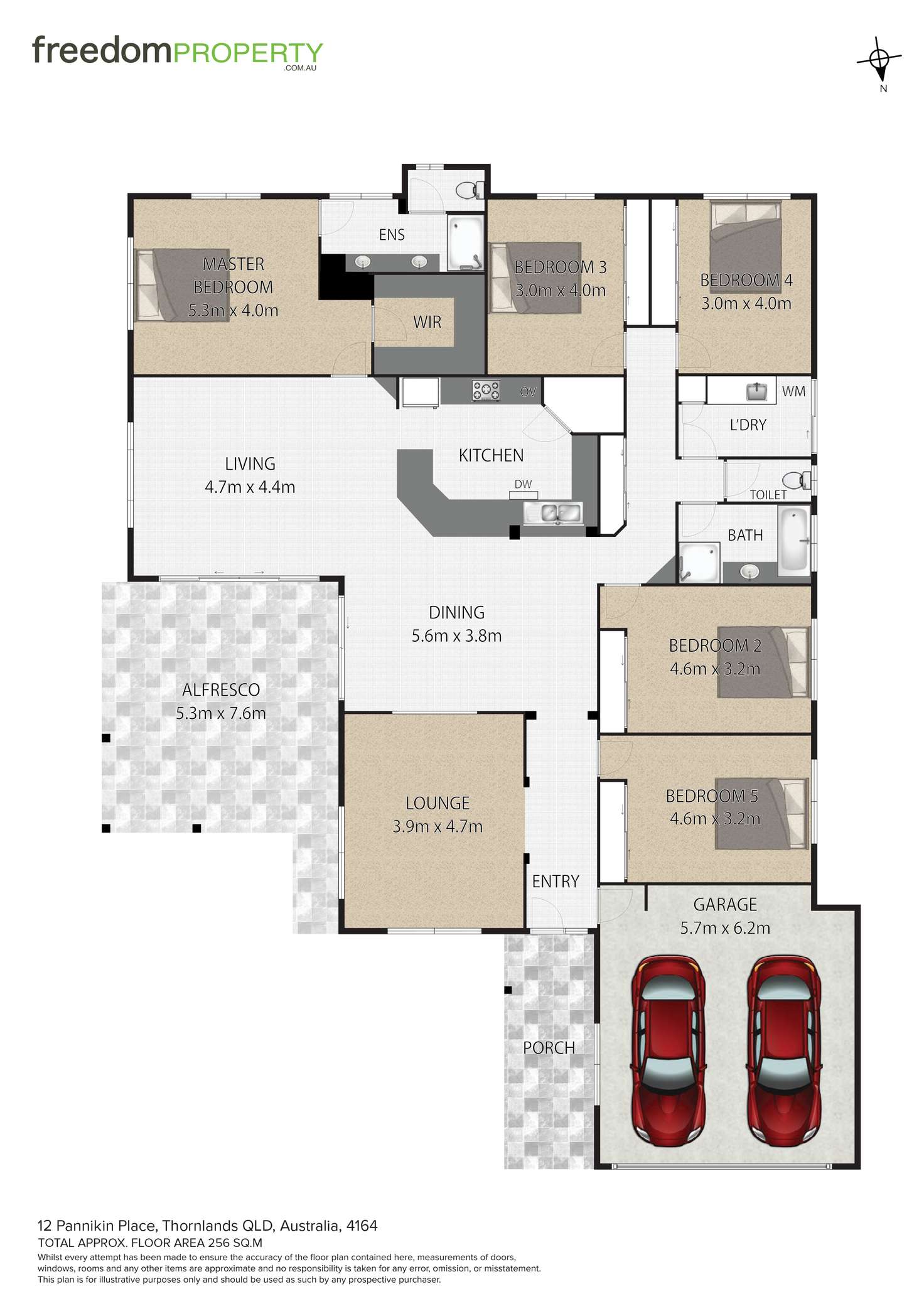 Floorplan of Homely house listing, 12 Pannikin Place, Thornlands QLD 4164