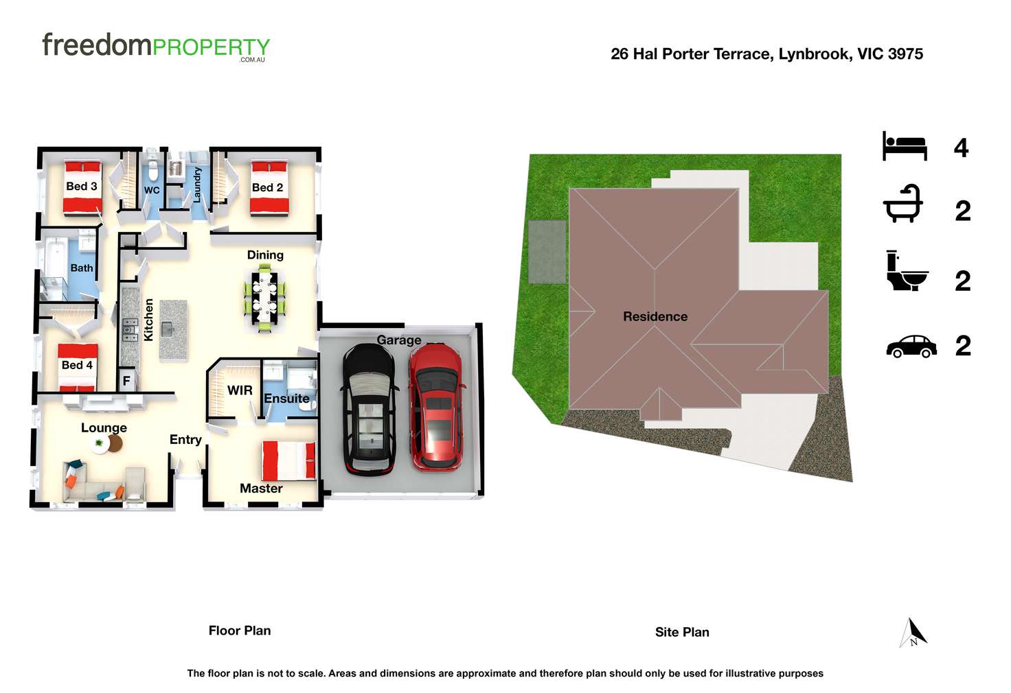 Floorplan of Homely house listing, 26 Hal Porter Terrace, Lynbrook VIC 3975