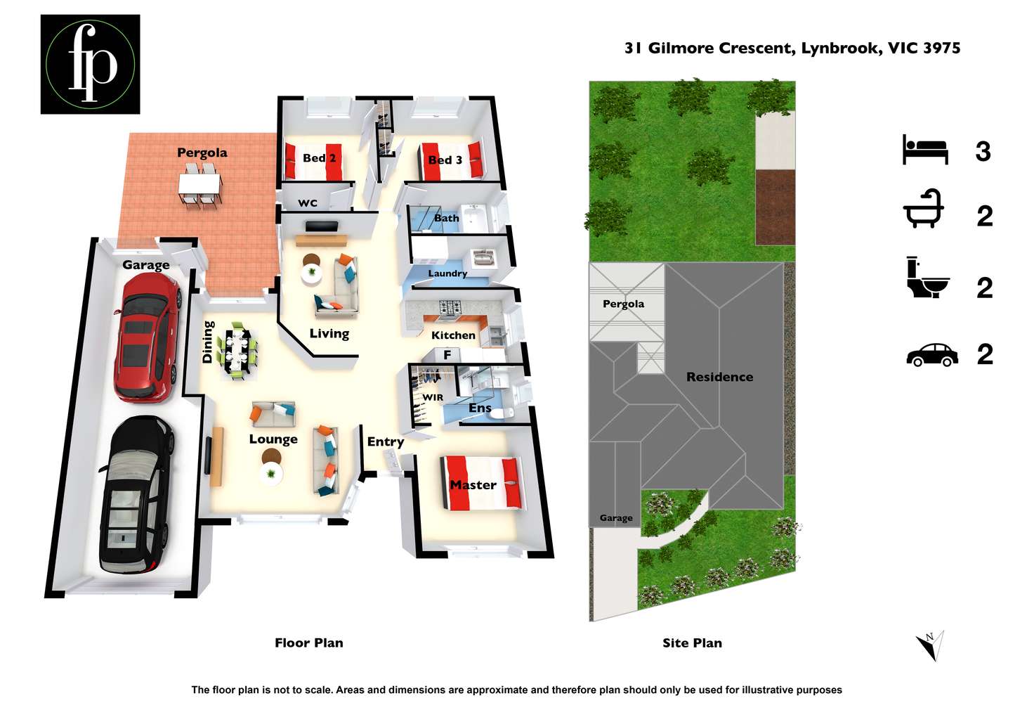 Floorplan of Homely house listing, 31 Gilmore Crescent, Lynbrook VIC 3975